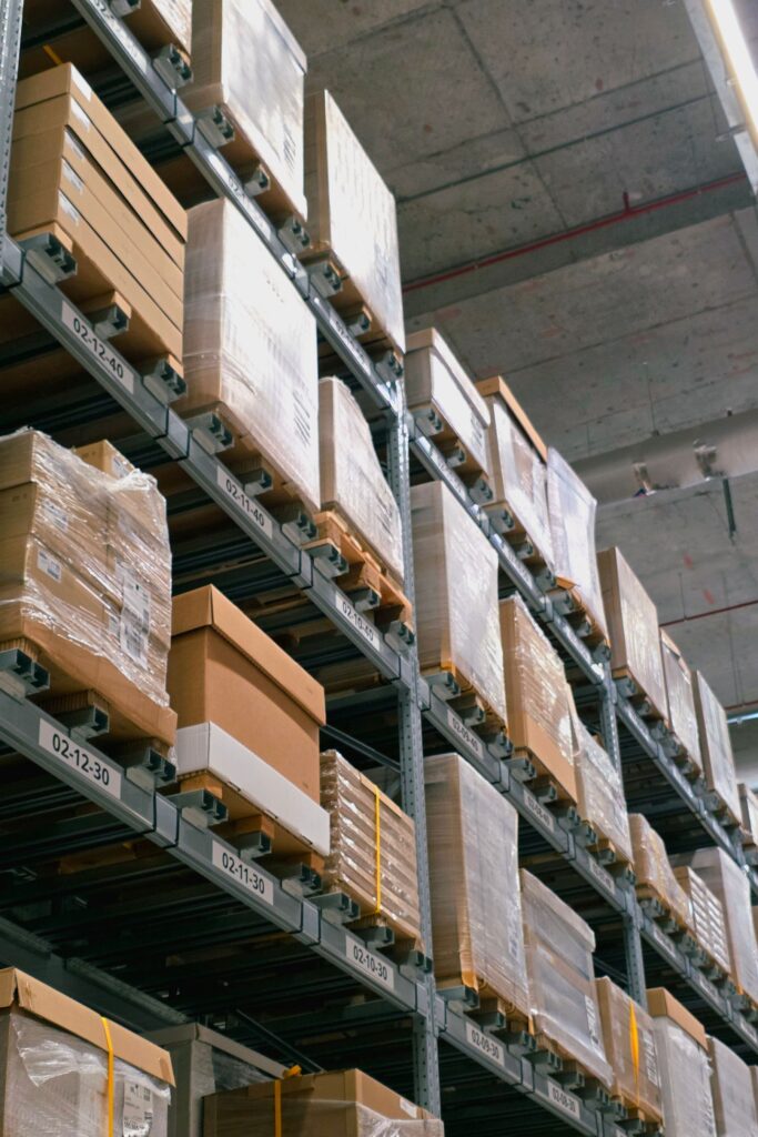 Veymark wholesale distribution warehouse with palletized inventory